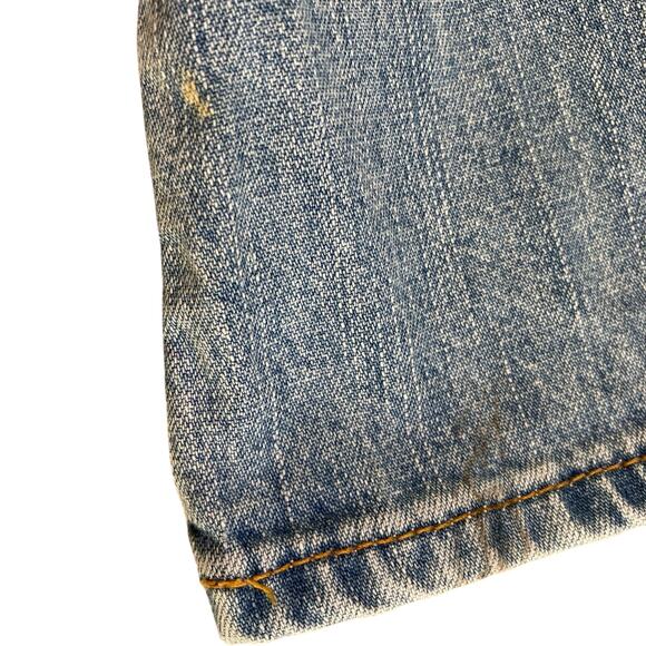 Old Navy Sz 6 Vtg Y2K Low Rise Flared Jeans Light Wash Carpenter Streetwear - Picture 14 of 16